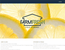Tablet Screenshot of farmfreshstorage.com